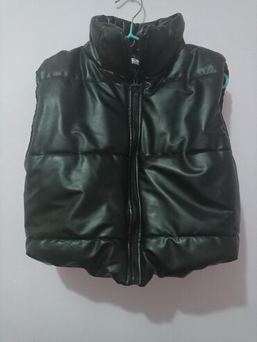 куртка безрукавка: Кожаная куртка, Укороченная модель, S (EU 36), M (EU 38)