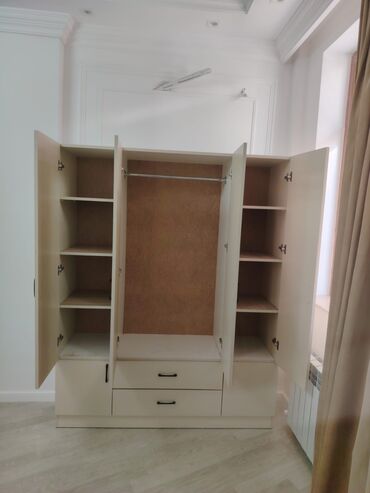 Dolablar: Yeni, 4 qapılı Düz dolab, Dolab-asılqan — 10