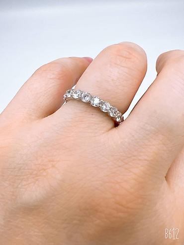 Серебряные кольца: Кольцо, Коктейльное, Проба 925, Женские, Фианит, Новый — 2