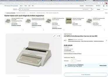 Stari uređaji: *** SUPER AKCIJA *** #2782 Elektronska pisaća mašina Optima SP 24; — 3