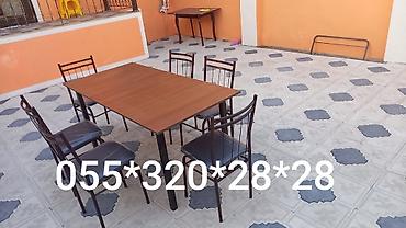 барные столы и стулья: Kafe və restoranlar üçün 4 nəfərlik 6 nəfərlik 8 nəfərlik stul və — 5