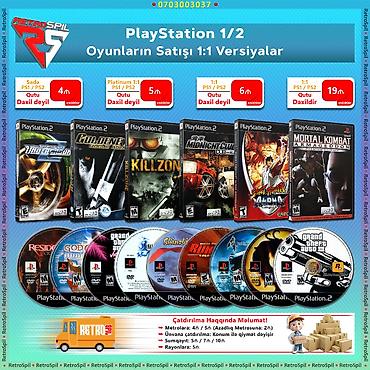 Video oyunlar və konsollar: ✅PS2, PS1 Oyunların Satışı PlayStation 2 və 1 Disklər Şəkildə necə — 1