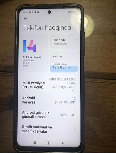 karaoke qiymetleri: Poco X3 NFC, 64 GB, rəng - Göy — 3