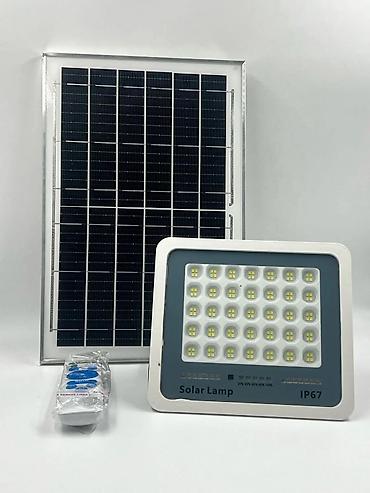 gunes paneleri: Solar lamp günəş panelli projektor S-100w Solar Lamp Günəş Panelli — 1