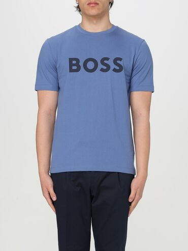 muske farmerke sa tregerima prodaja: T-shirt Hugo Boss, color - Light blue