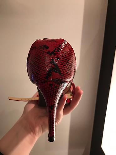 Sandale: Kožne sandale, zmijska koza, nove! — 7