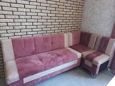 mətbəxt divanı: Künc divan, Yeni, Açılmayan, Bazalı, Parça, Çatdırılma yoxdur — 3