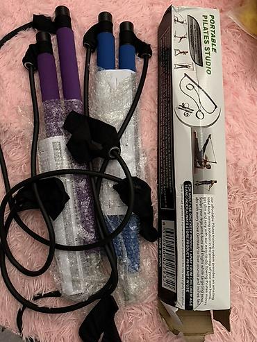 Спорт и хобби: Портативный пилатес-студия (Pilates Bar Kit) Комплект для домашних и — 4