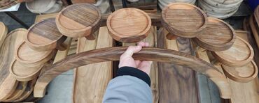 Tort və şiriniyyat qabları: Taxta Çərəz Qabı – Sufrənizə Xüsusi Toxunuş 🍬 9 bölməli taxta çərəz