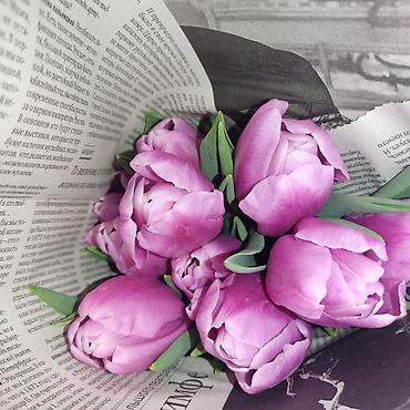 Букеты из живых цветов: Открыта бронь на тюльпаны оптом и розницу 2026 года к 8 марта — 7