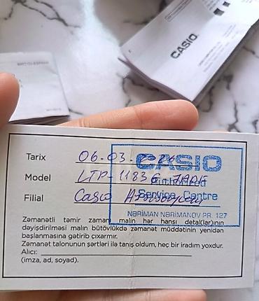 zəncir satisi: Yeni, Qol saatı, Casio, rəng - Gümüşü — 9