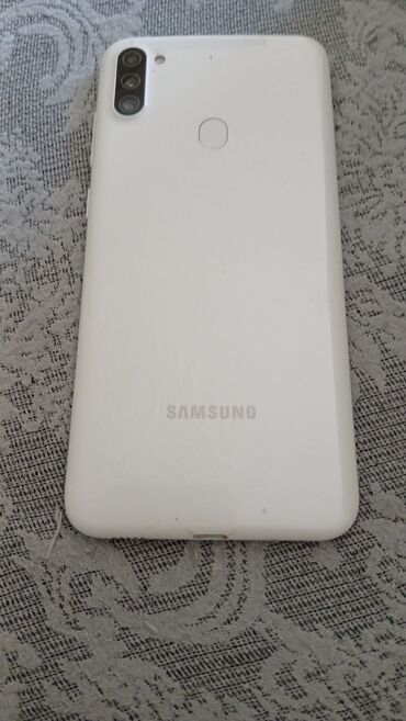 Samsung Galaxy M11, rəng - Ağ, Barmaq izi