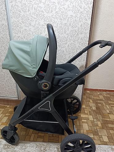 коляска буу: Балдар арабасы, түсү - Көгүлтүр, Колдонулган, Өзү алып кетүү — 3