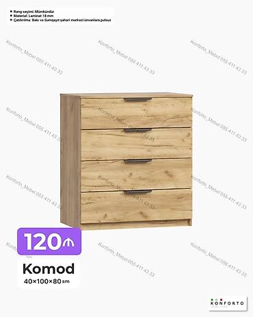 Ev və bağ: Komod – 40×100×80 sm - Material: 18 mm laminat - Rəng seçimi — 1