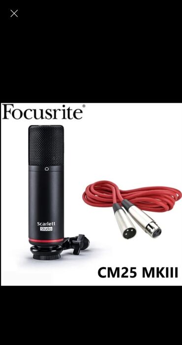 конденсаторный микрофон: Студийный Конденсаторный микрофон Focusrite Scarlett Studio Scarlett