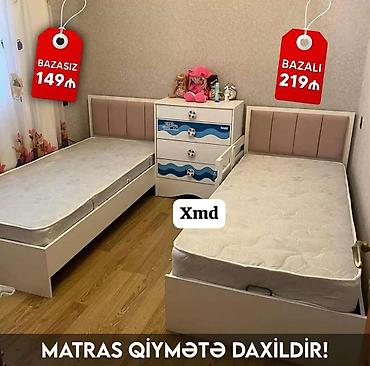 uşaq üçün matras: Məhsul: Tək nəfərlik çarpayılar (iki variant) Xüsusiyyətlər: - Ölçü — 1
