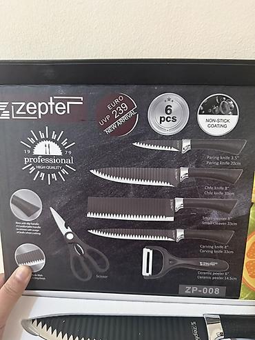 набор ножей zepter: Zepter ZP-008 – 6 hissəli mətbəx bıçaq dəsti Xüsusiyyətlər: - — 2