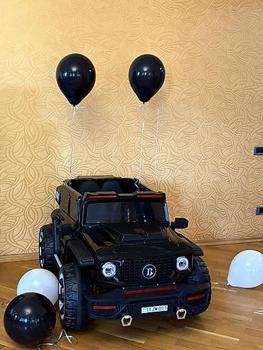 Uşaq üçün elektrik maşınları: Uşaq üçün elektrikli ride-on avtomobil – off-road üslublu, qara rəng — 1