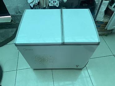 Морозильный ларь Midea с двумя независимыми крышками. Мотор не рабочий