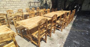 Masa və oturacaq dəstləri: Restoran bag evleri ucun her nov masa ve oturacaqlar barlar besetkalar