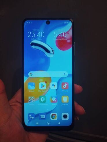 telefonların: Xiaomi Redmi Note 11S, 128 ГБ, цвет - Синий, 
 Сенсорный, Отпечаток пальца, Две SIM карты