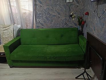 divan bu: Yaşıl rəngli çevrilə bilən divan-krevat - Kompakt 3 nəfərlik divan — 2