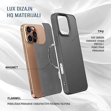 Maske i futrole za telefone: Maska Magsafe Kevlar za iPhone 13 Pro 6.1 braon — 2