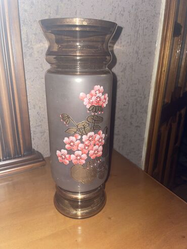 ваза напольная стеклянная высокая без узора: Güldan tezedir