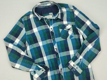 elegancki top pod marynarkę: Shirt 13 years, condition - Very good, pattern - Cell, color - Multicolored