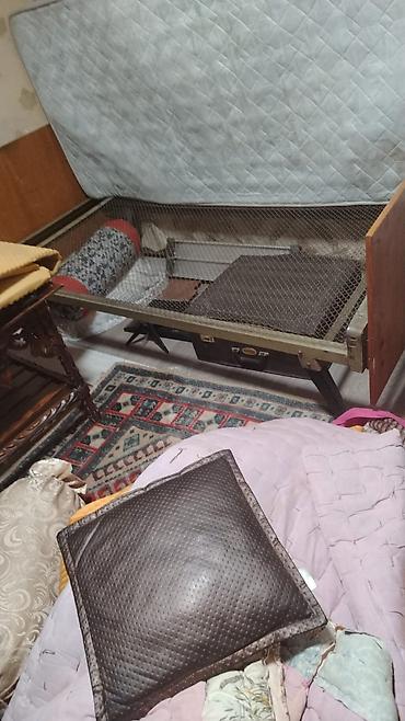 carpayı gəncə: Metal karkaslı tək nəfərlik çarpayı – klassik yaylı tor şəbəkə — 2