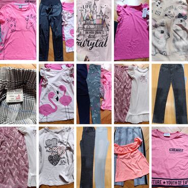 Paketi dečije odeće: Paket: Duksevi, Farmerke, Haljine, Za devojčice, uzrast: 7-8 godina — 1