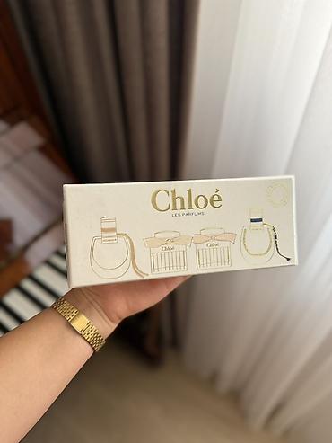 Парфюмерия: TƏCİLİ SATILIR — Chloe mini ətir seti YENİ, ORİJİNAL Biznes — 2