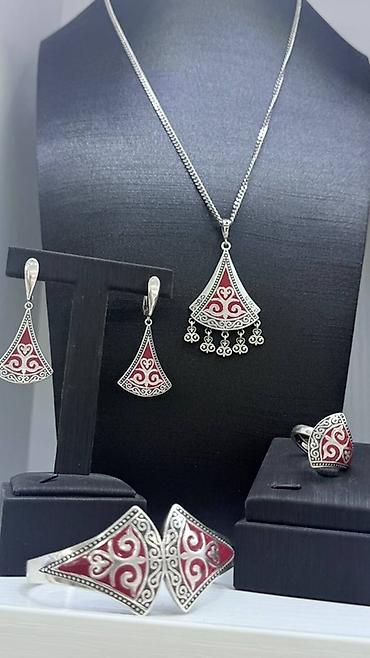 Серебряные наборы украшений: Набор украшений, Проба 925, Новый — 1