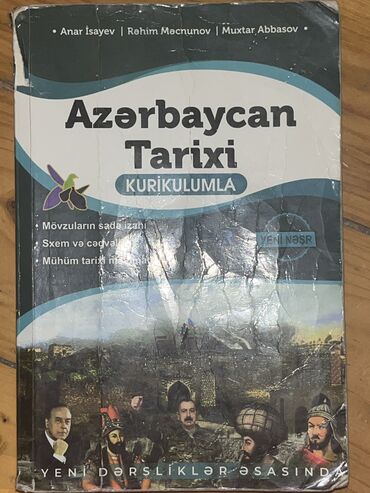 Azərbaycan tarixi Anar isayev içərisi təmiz vəziyətdədir qiymətdə