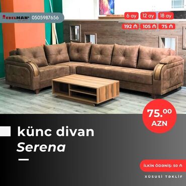 Divanlar: Künc divan, Yeni, Açılan, Bazalı, Parça, Şəhərdaxili pulsuz çatdırılma — 2