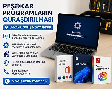 Digər xidmətlər: Peşəkar proqram təminatının quraşdırılması və sazlanması xidməti - — 1