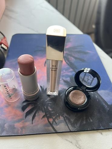 tsta cosmetics: Набор Б/У декоративной косметики из 3 средств. Набралось все кистями — 2