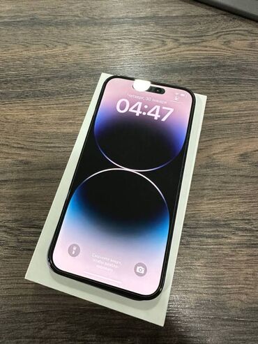 Apple iPhone: IPhone 14 Pro Max, Б/у, 256 ГБ, Черный, Защитное стекло, Коробка