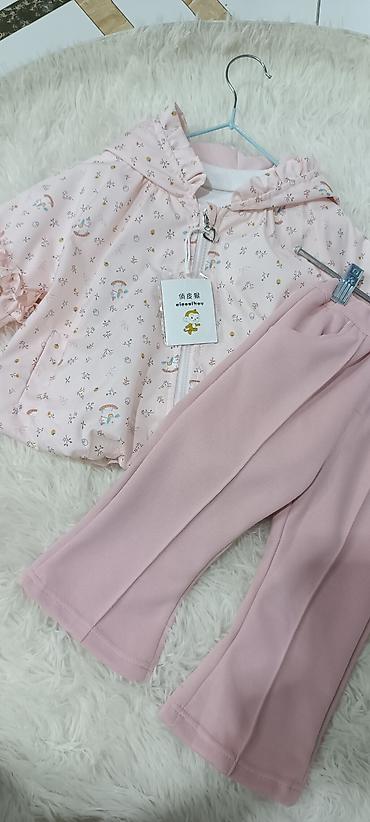 soft shell: Детский комплект для девочки, 3 предмета: - Куртка-ветровка с — 4