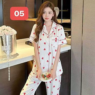 Пижамы: Пижама, Хлопок, Китай, На пуговицах, M, L — 1