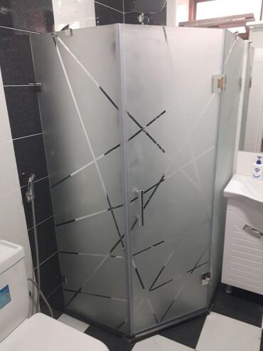 Duş kabinaları, arakəsmələr: Yeni Üstü açıq kabina, Düzbucaqlı, Pulsuz çatdırılma — 6