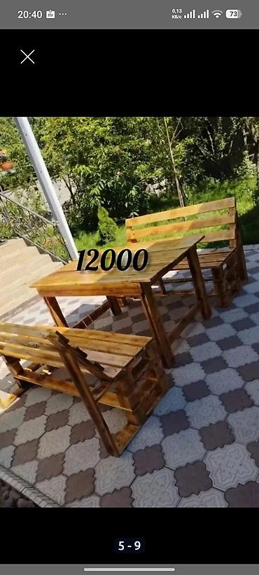 Кафелер, ресторандар үчүн: Кафе үчүн үстөл жана отургуч, Жаңы, Өзү алып кетүү, Акылуу жеткирүү — 6