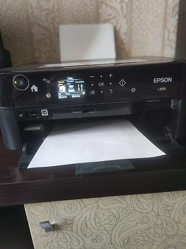 Epson L850 çoxfunksiyalı rəngli printer. Cihaz çap, skan və foto çap