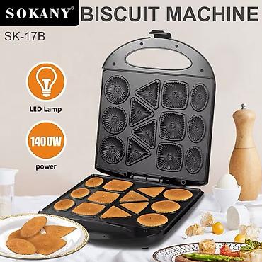 soba mətbəx: Sokany SK-17B Biskvit Aparatı - Güc: 1400W – sürətli və bərabər — 1