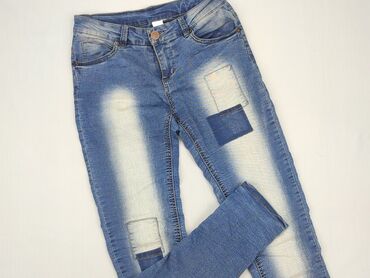 spodnie jeansy dzwony damskie: Jeansy damskie, S