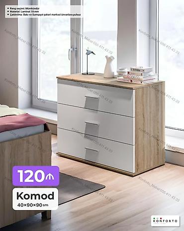 Komod – 40×90×90 sm - Dizayn: Minimal və müasir üslub, ağ fasadlar və lalafo.az -da Komod – 40×90×90 sm - Dizayn: Minimal və müasir üslub, ağ fasadlar və