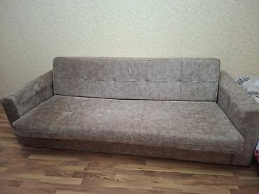 Divanlar: Qəhvəyi rəngdə, müasir minimalist dizaynlı geniş divan.2.33×1.14 sm - — 2