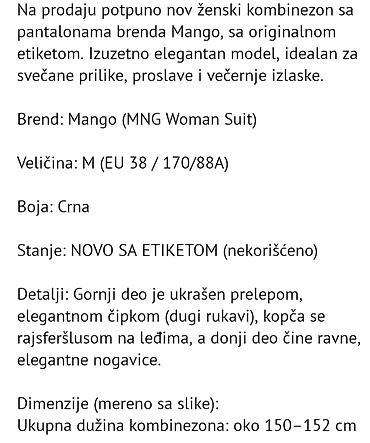 kožna jakna s: MANGO – elegantan ženski kombinezon sa čipkom - Brend: Mango (MNG — 2