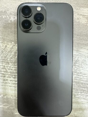 сотовые телефоны: IPhone 13 Pro Max, Б/у, 256 ГБ, Графит, Чехол, 82 %