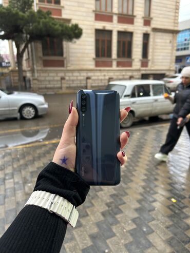 xiomi mi11lite: Xiaomi Mi A3, 64 GB, rəng - Göy, 
 Barmaq izi, Face ID